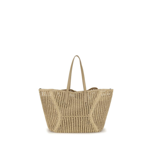 Brunello Cucinelli - Beige Raffia Handbag
