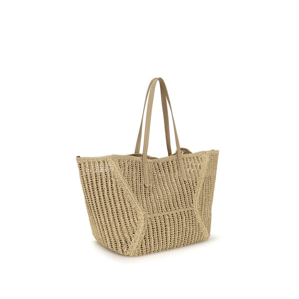 Brunello Cucinelli - Beige Raffia Handbag