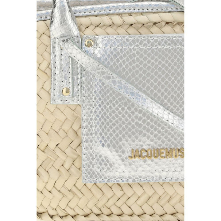 Jacquemus Beige Raffia Handbag