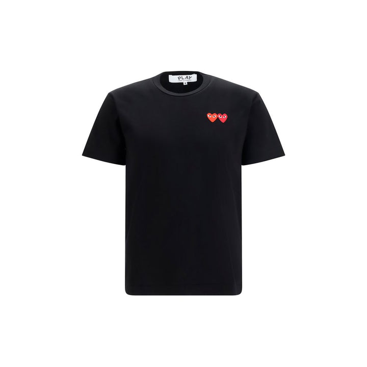 Comme Des Garçons Play Black Cotton T-Shirt