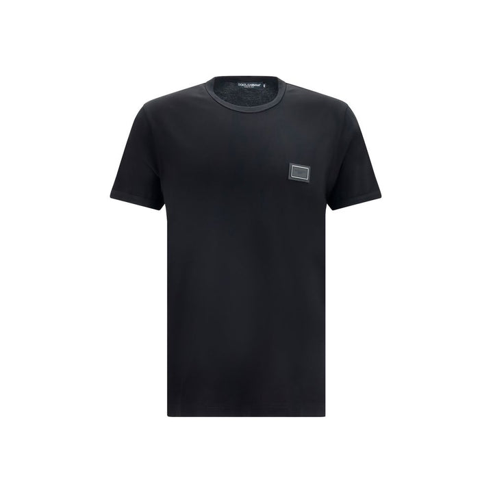 Dolce &amp; Gabbana Black Cotton T-Shirt