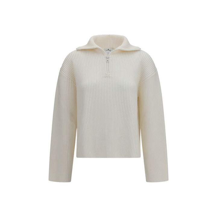 Courrèges White Wool Oves Aries Sweatshirt
