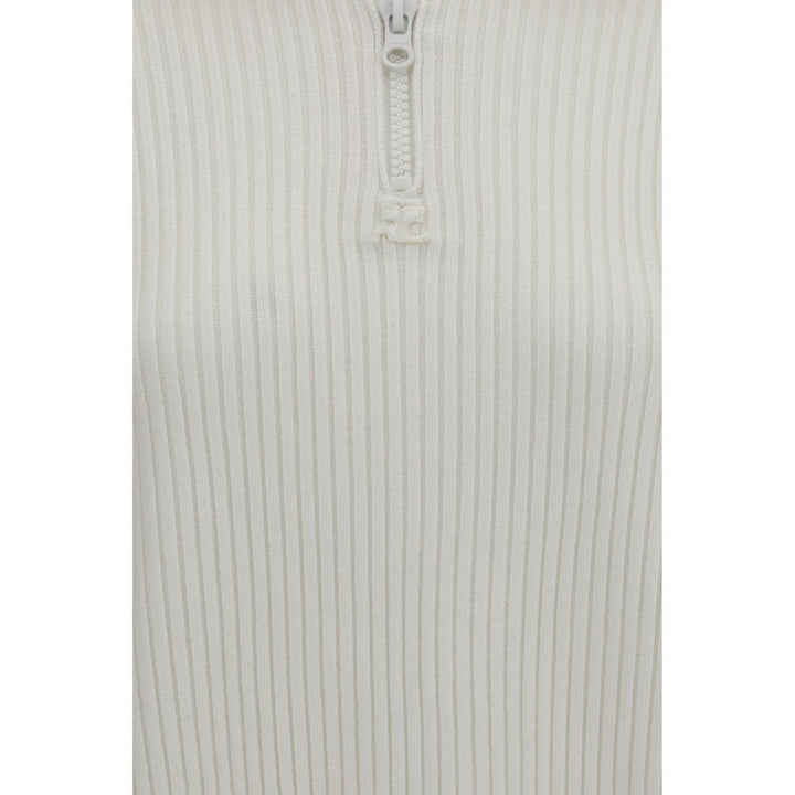 Courrèges White Wool Oves Aries Sweatshirt