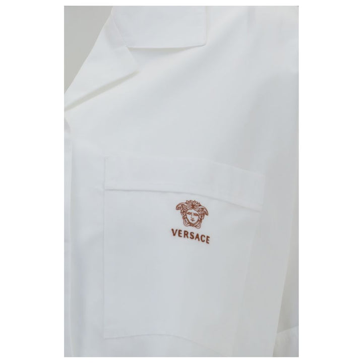 Versace White Cotton Dress Shirt