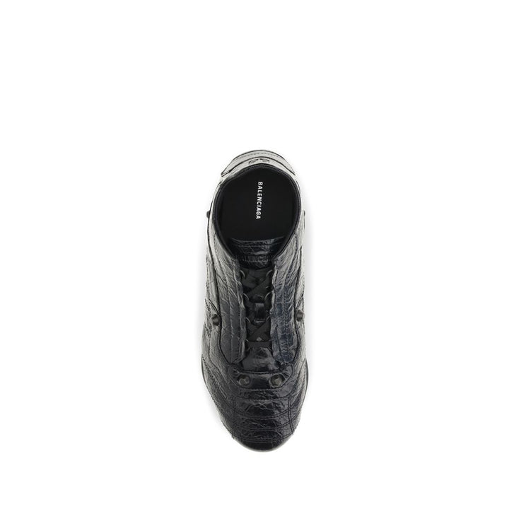 Balenciaga Black Calf Leather Bos Taurus Athletic Sneakers