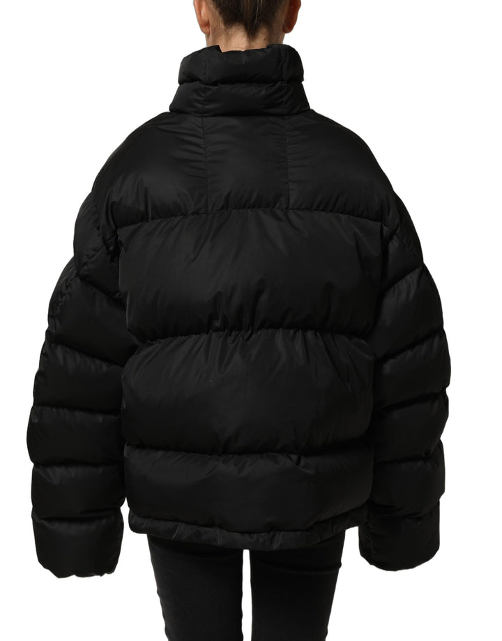 Dolce &amp; Gabbana Black DGVIB3 Embroidered Padded Puffer Jacket