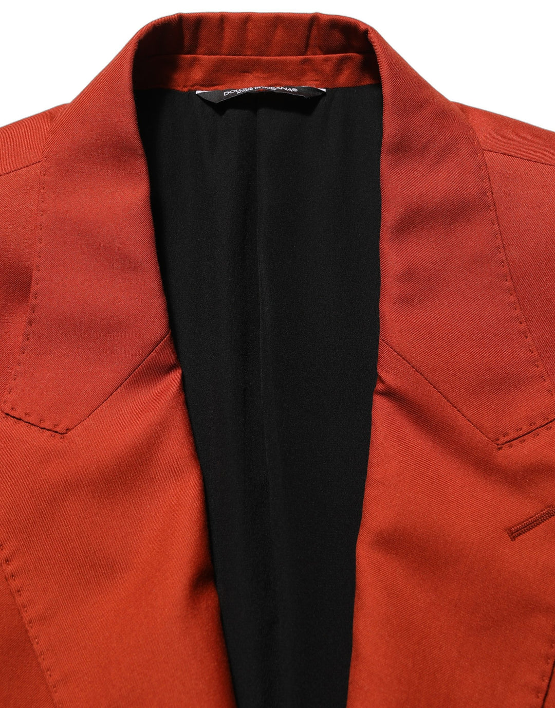 Dolce &amp; Gabbana Red Cashmere Single Breasted Blazer Jacket