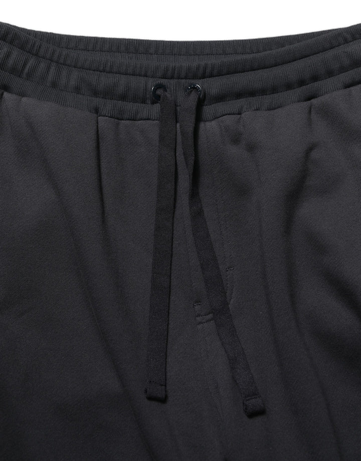 Dolce &amp; Gabbana Black Drawstring Viscose Jogger Men Sweatpants Pants