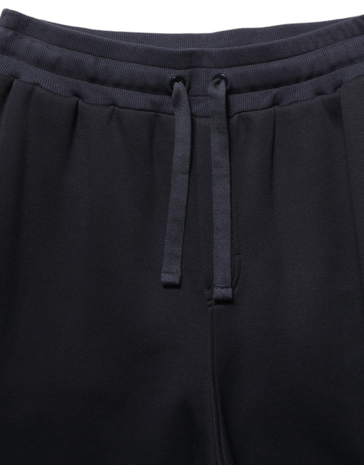 Dolce &amp; Gabbana Black Drawstring Viscose Jogger Men Sweatpants Pants