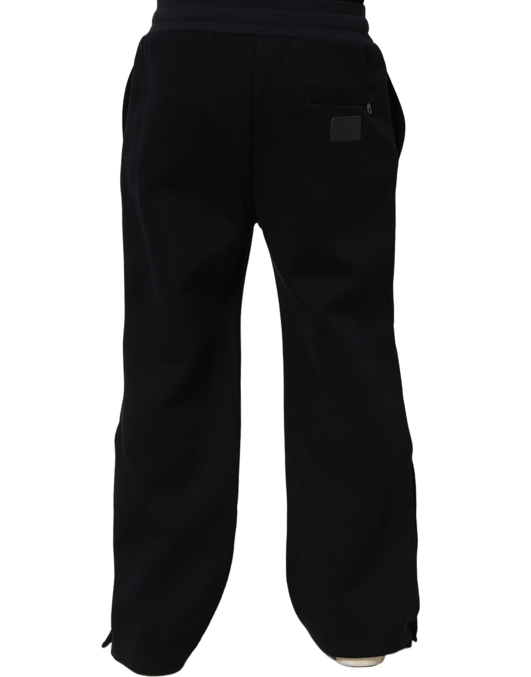 Dolce &amp; Gabbana Black Drawstring Viscose Jogger Men Sweatpants Pants