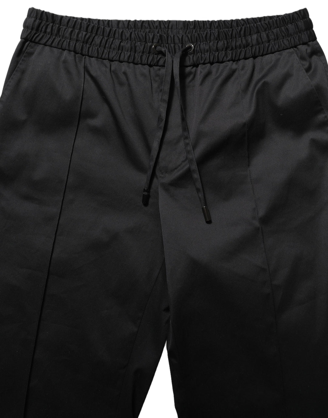 Dolce &amp; Gabbana Black Drawstring Cotton Jogger Men Sweatpants Pants