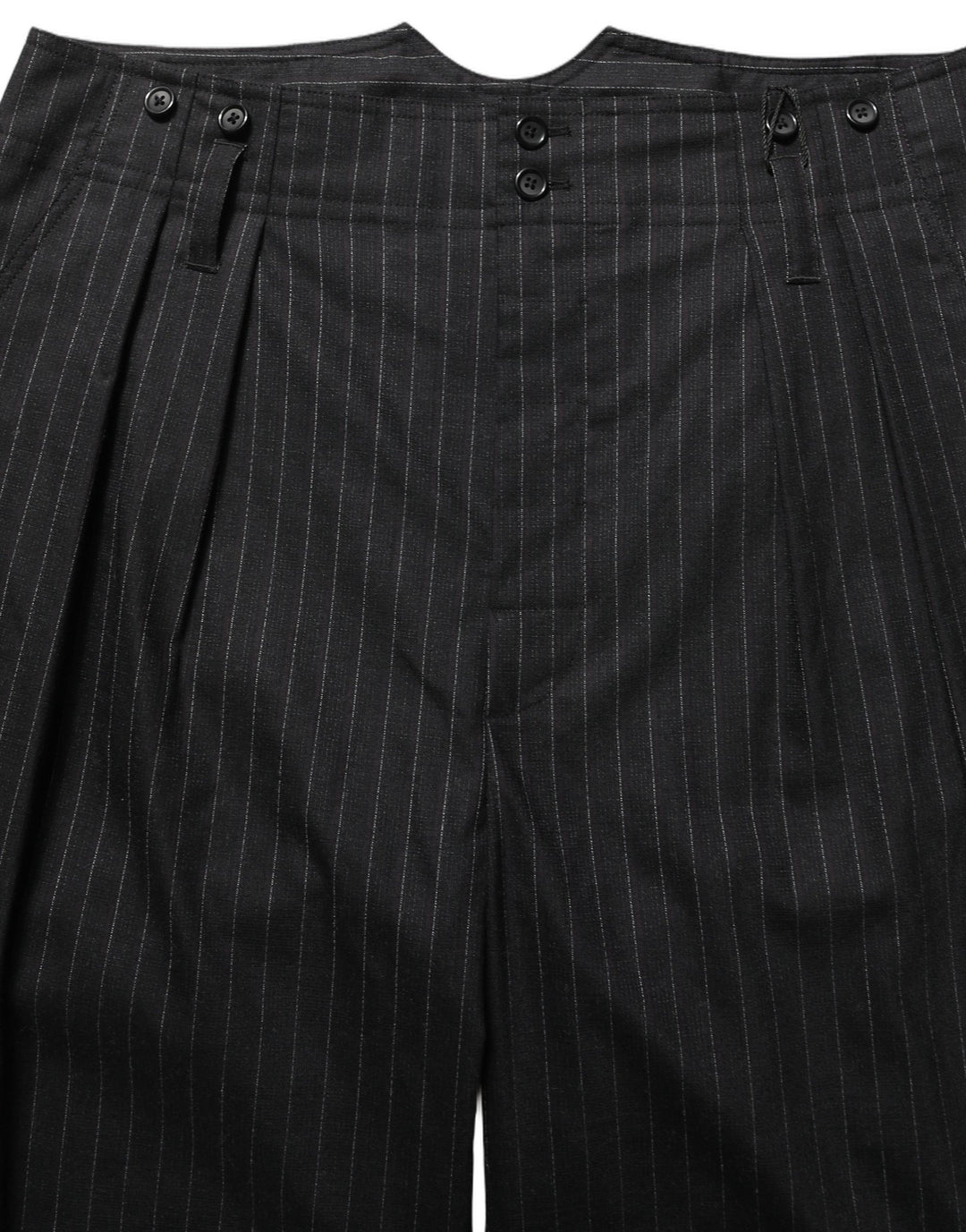 Dolce &amp; Gabbana Black Pinstripe Wool Men Dress Trouser Pants