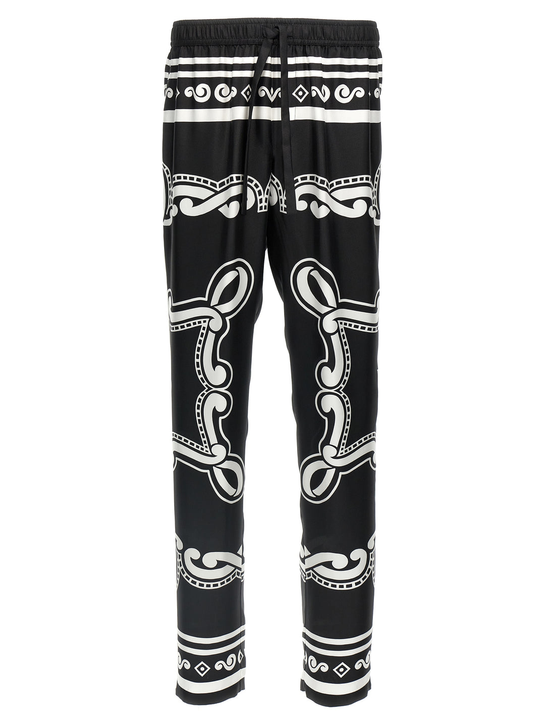 Dolce &amp; Gabbana Bicolor Silk Casual Pants