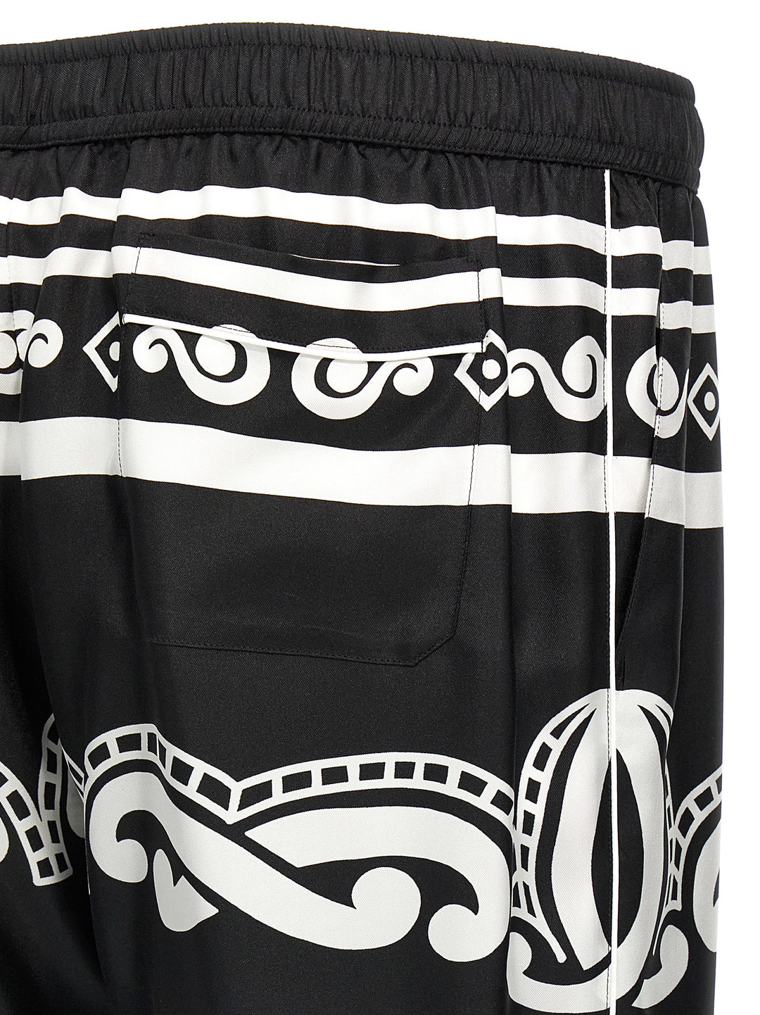 Dolce &amp; Gabbana Bicolor Silk Casual Pants