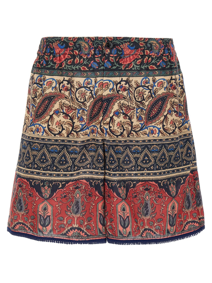 Valentino Garavani Multicolor Cotton Bermuda Shorts