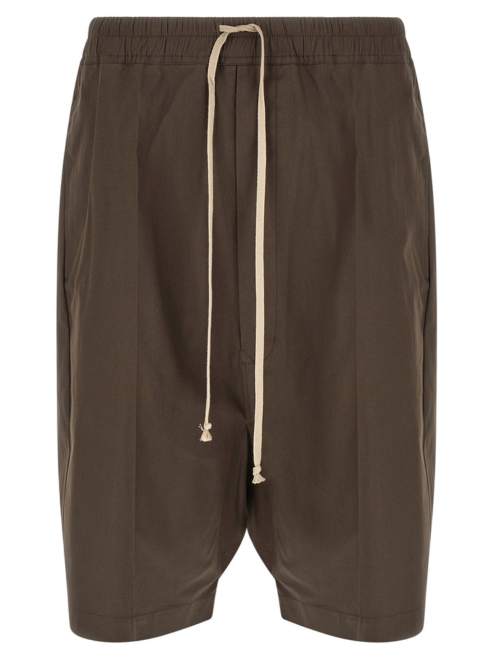 Rick Owens Brown Cotton Bermuda Shorts