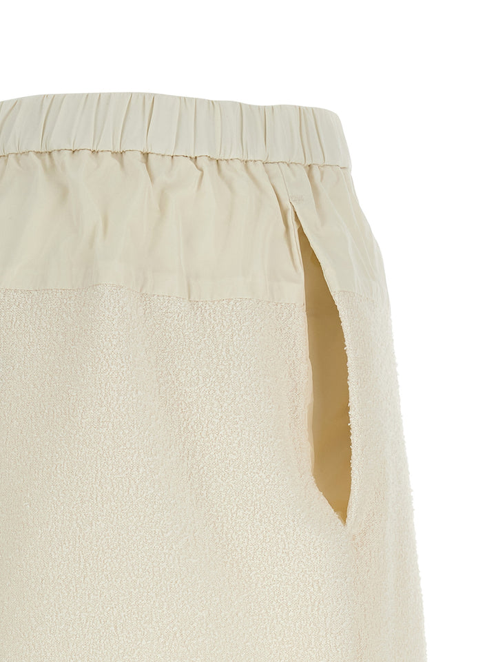 Moncler White Polyester Bermuda Shorts