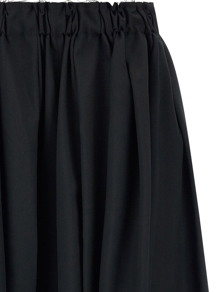 Comme Des Garçons Black Wool Bermuda Shorts