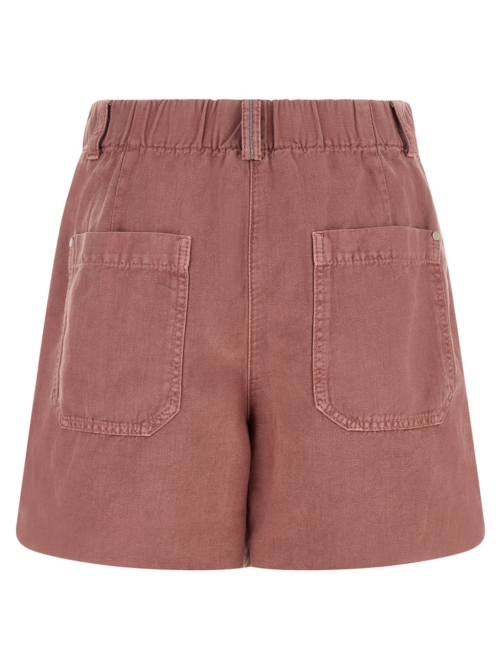 Brunello Cucinelli Multicolor Cotton Bermuda Shorts