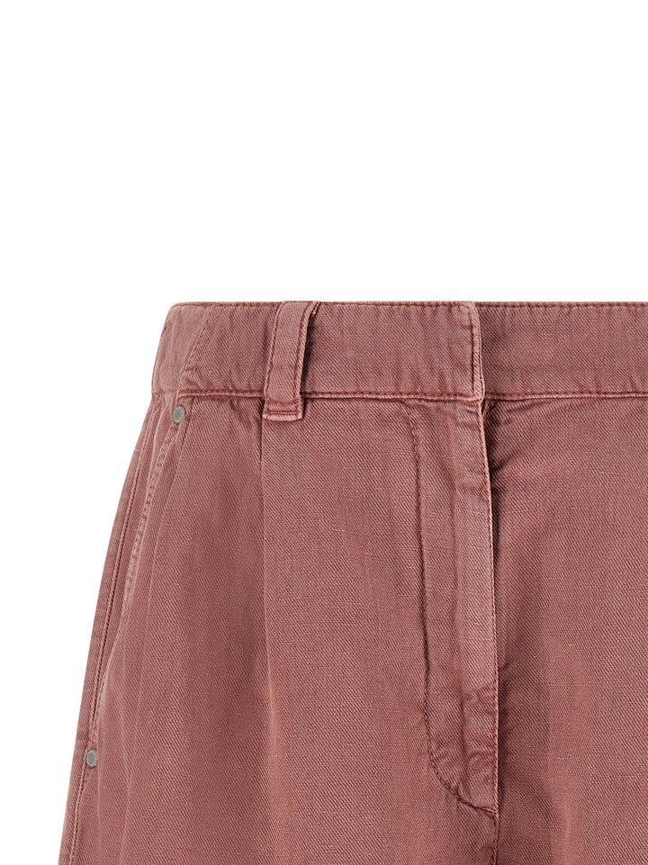 Brunello Cucinelli Multicolor Cotton Bermuda Shorts