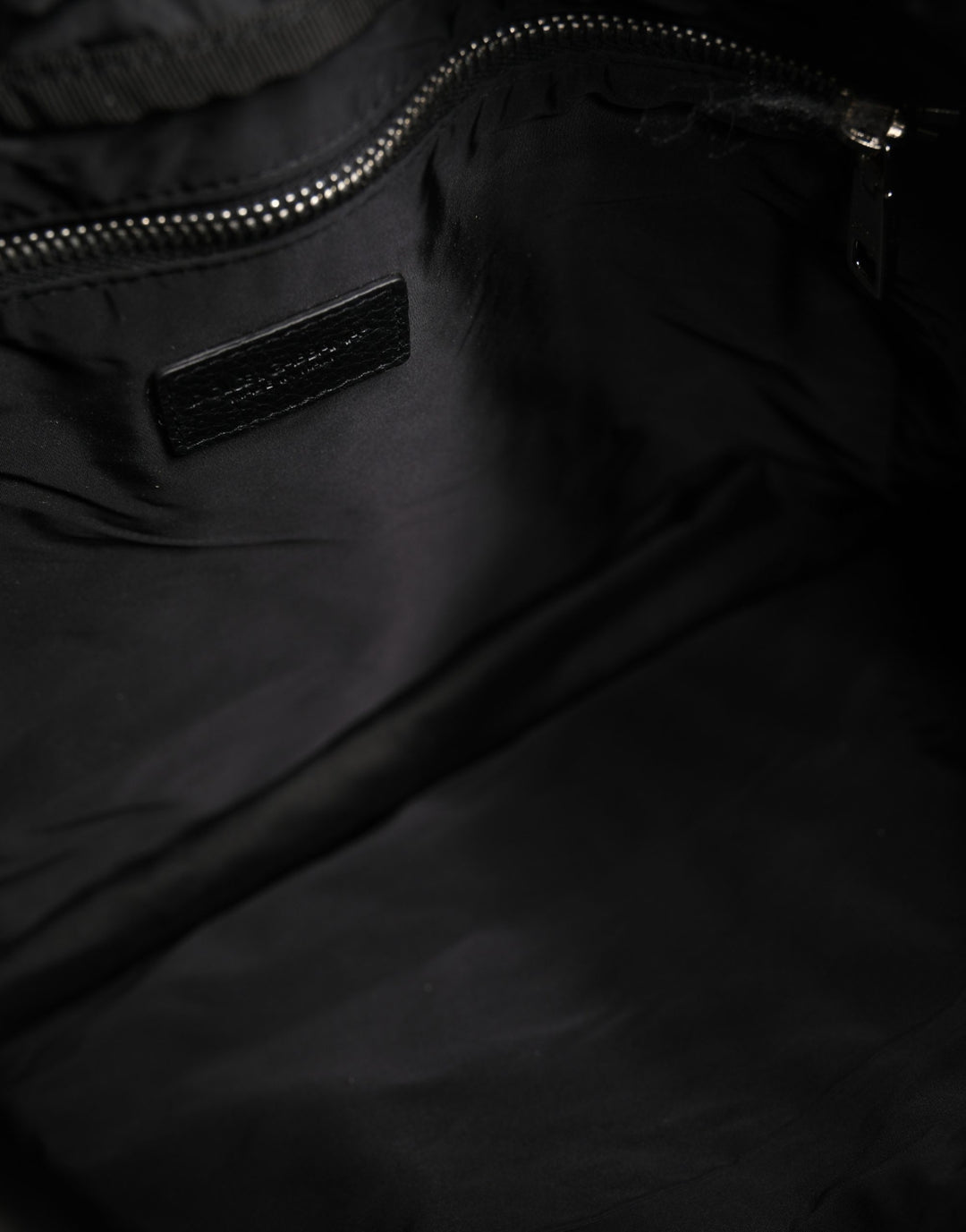 Dolce &amp; Gabbana Black White Striped Polyester Drawstring Backpack Men Bag