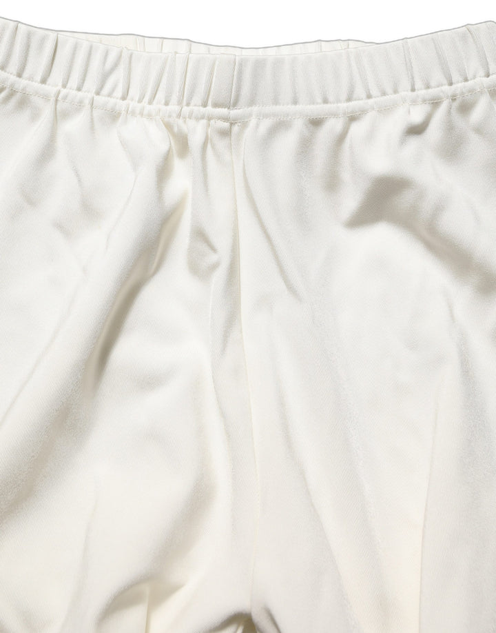 Dolce &amp; Gabbana White High Heels Pumps Jersey Tights Shoes