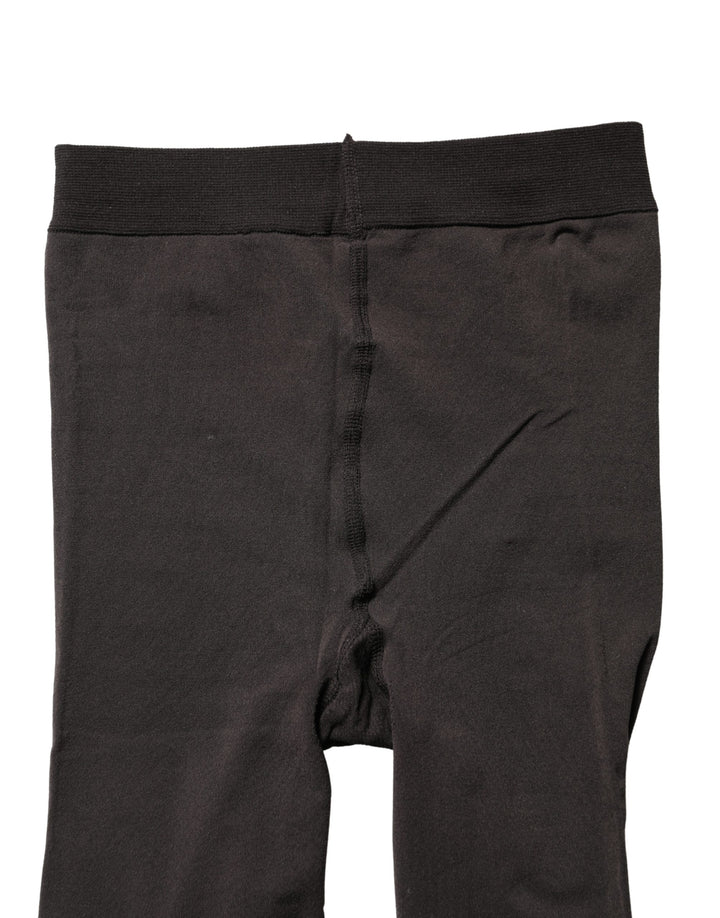 Dolce &amp; Gabbana Black Nylon Tights Stocking Pantyhose Women Socks