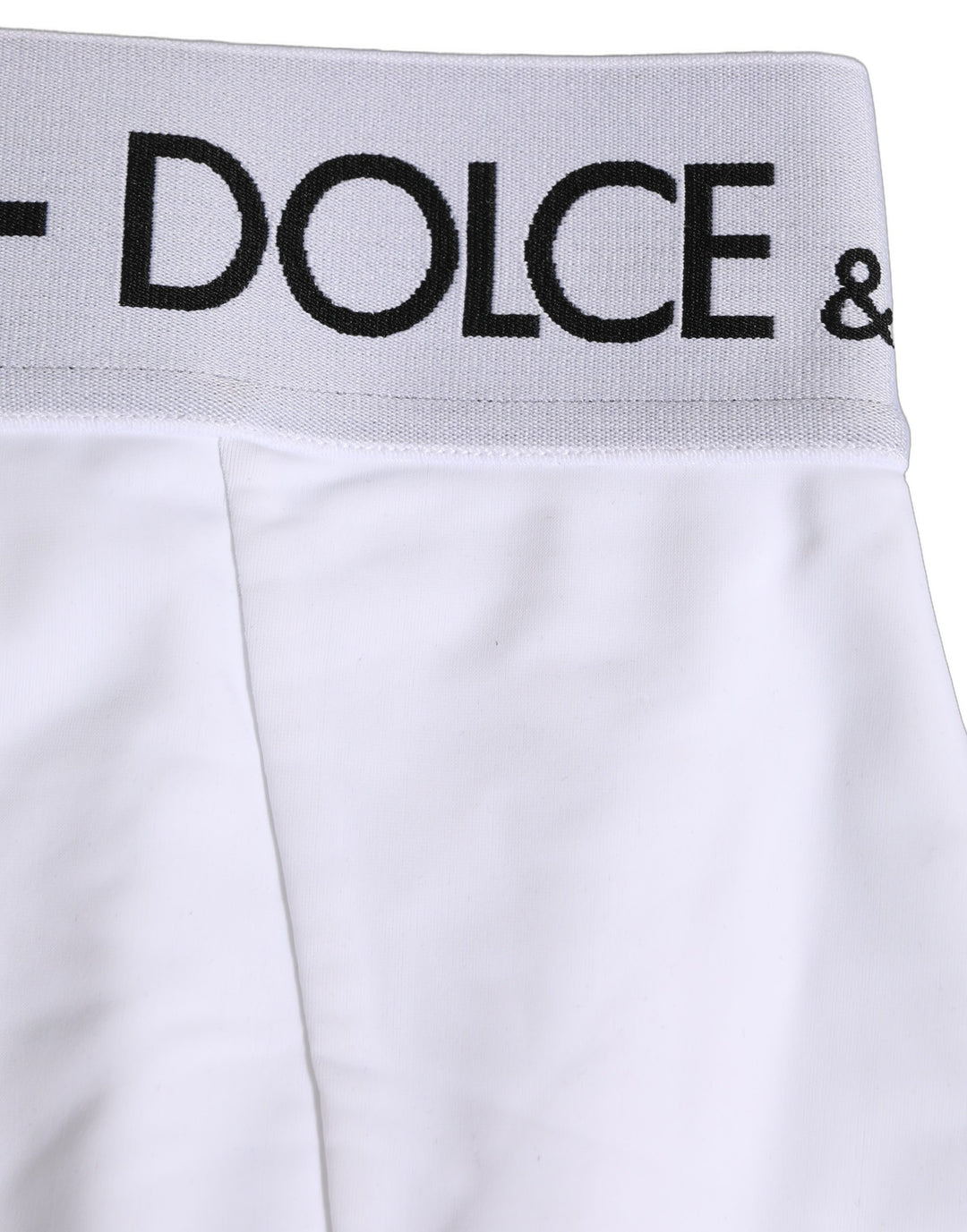 Dolce &amp; Gabbana White Logo Waistband Coulotte Panty Underwear