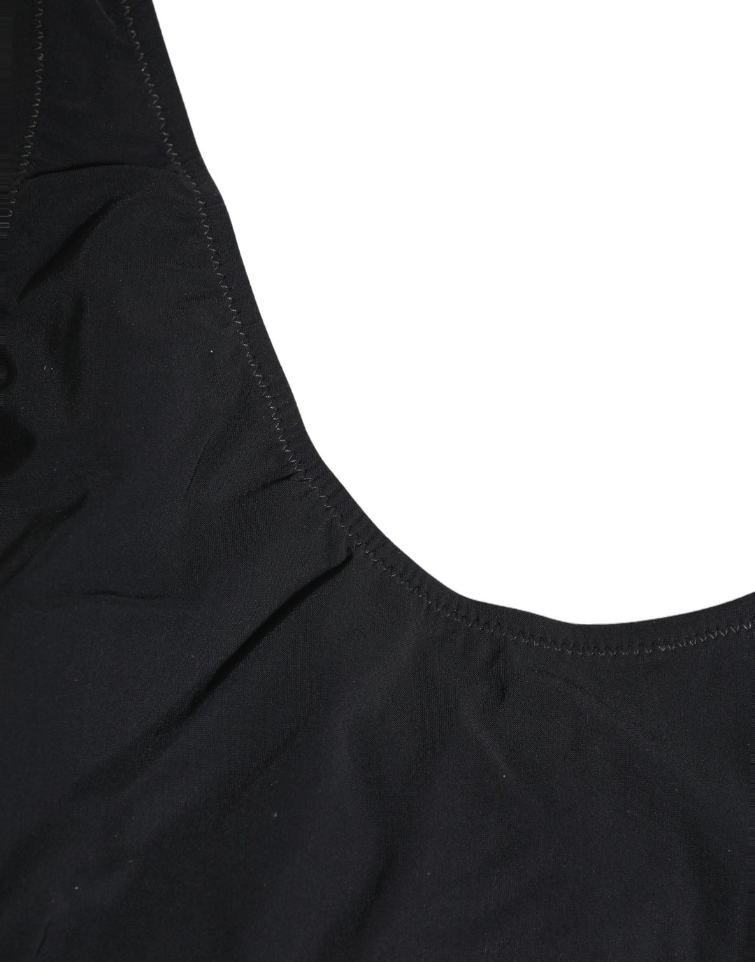 Dolce &amp; Gabbana Black Cutout Logo One Piece Swimsuit Swimwear