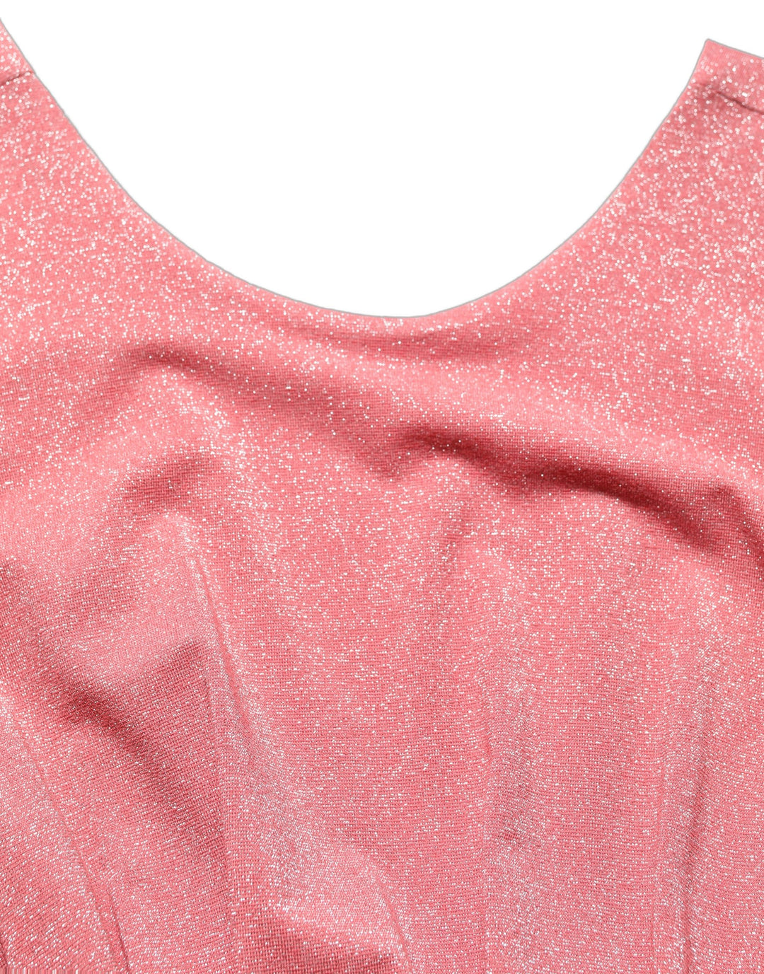 Dolce &amp; Gabbana Coral Pink Pleated Sleeveless Max Dress