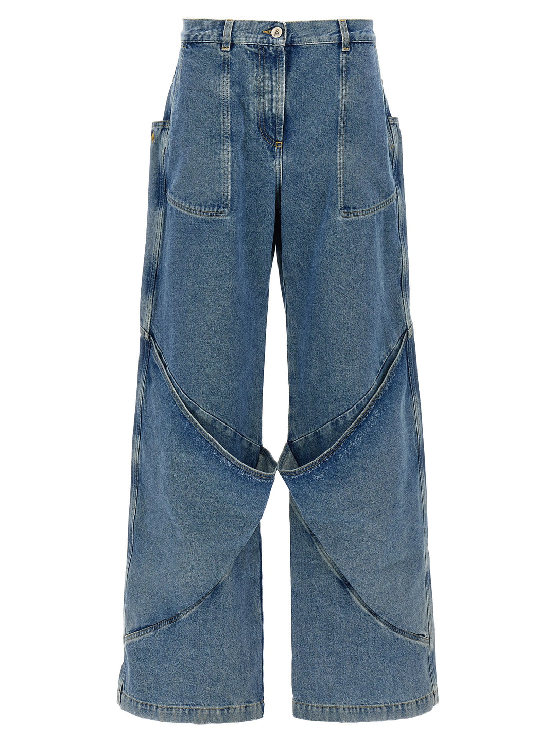 The Attico Blue Cotton Jeans Denim