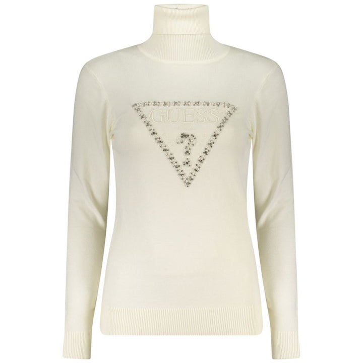 Guess Jeans Bianco Viscosa Donna Maglia