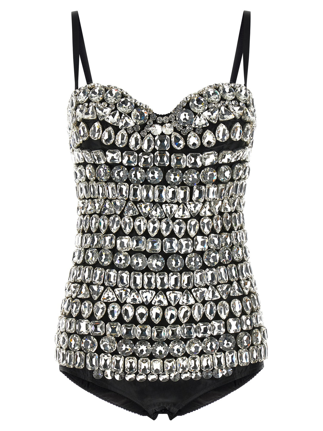 Dolce &amp; Gabbana Silver Polyamide Bodysuit