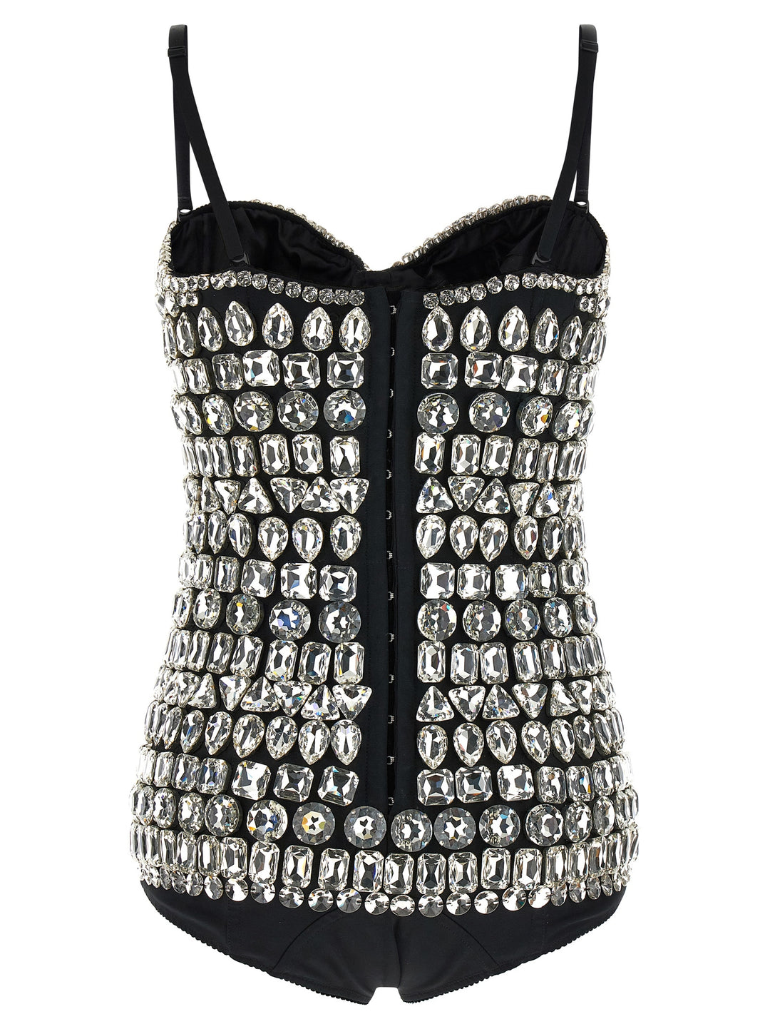 Dolce &amp; Gabbana Silver Polyamide Bodysuit