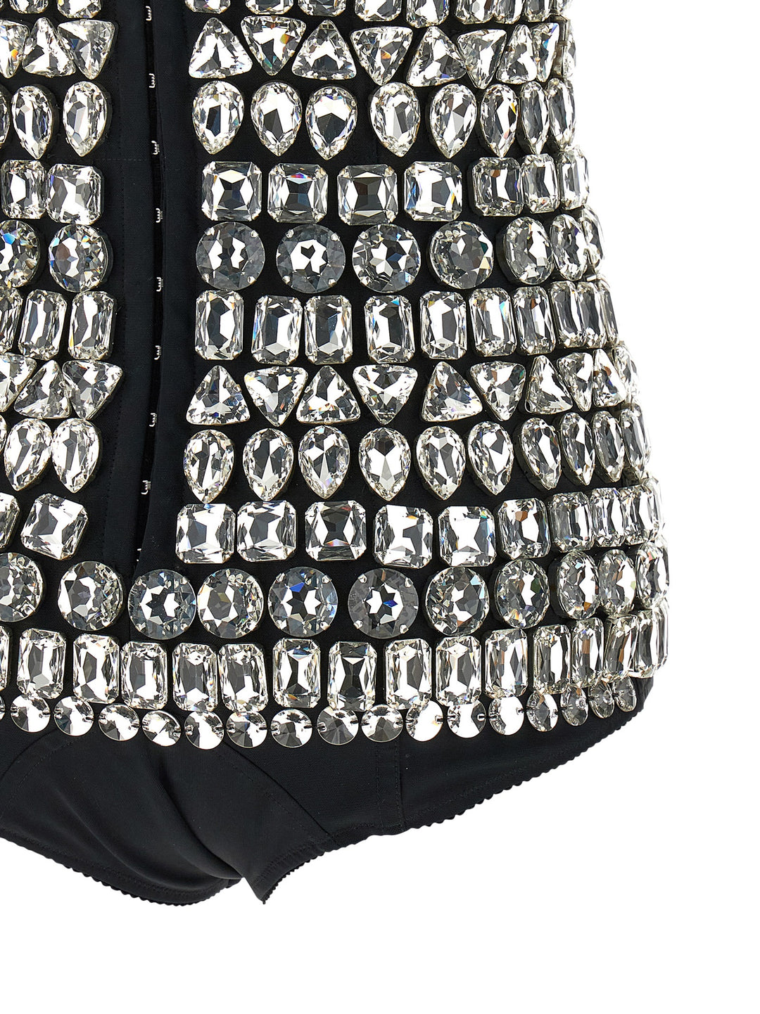 Dolce &amp; Gabbana Silver Polyamide Bodysuit