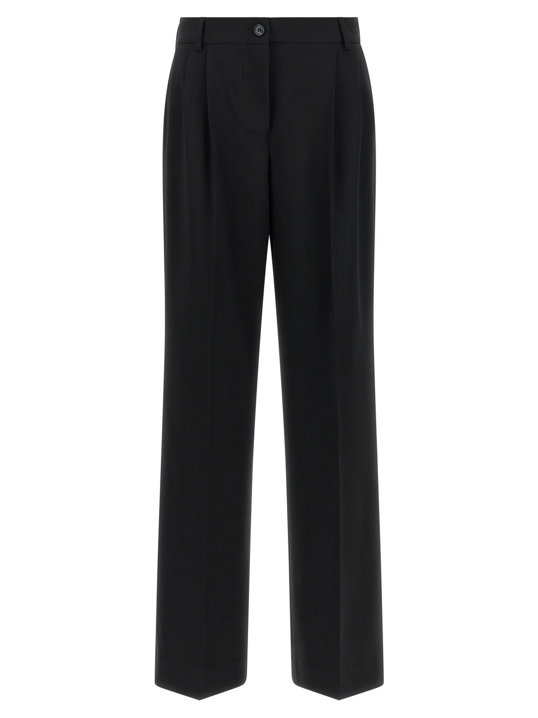 Dolce &amp; Gabbana Black Virgin Wool Casual Pants