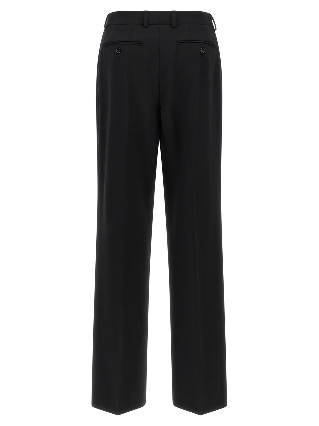Dolce &amp; Gabbana Black Virgin Wool Casual Pants