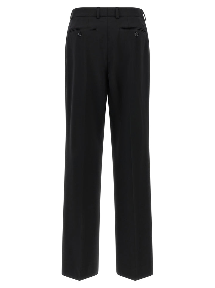 Dolce &amp; Gabbana Black Virgin Wool Casual Pants