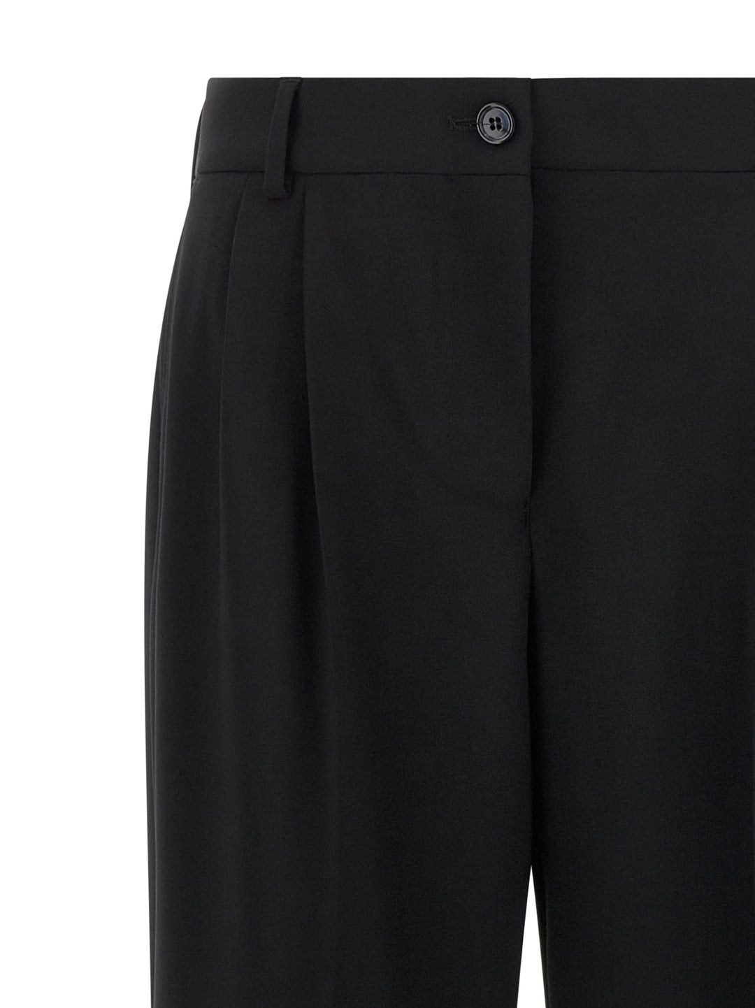 Dolce &amp; Gabbana Black Virgin Wool Casual Pants