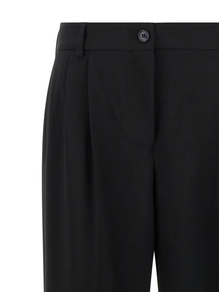 Dolce &amp; Gabbana Black Virgin Wool Casual Pants