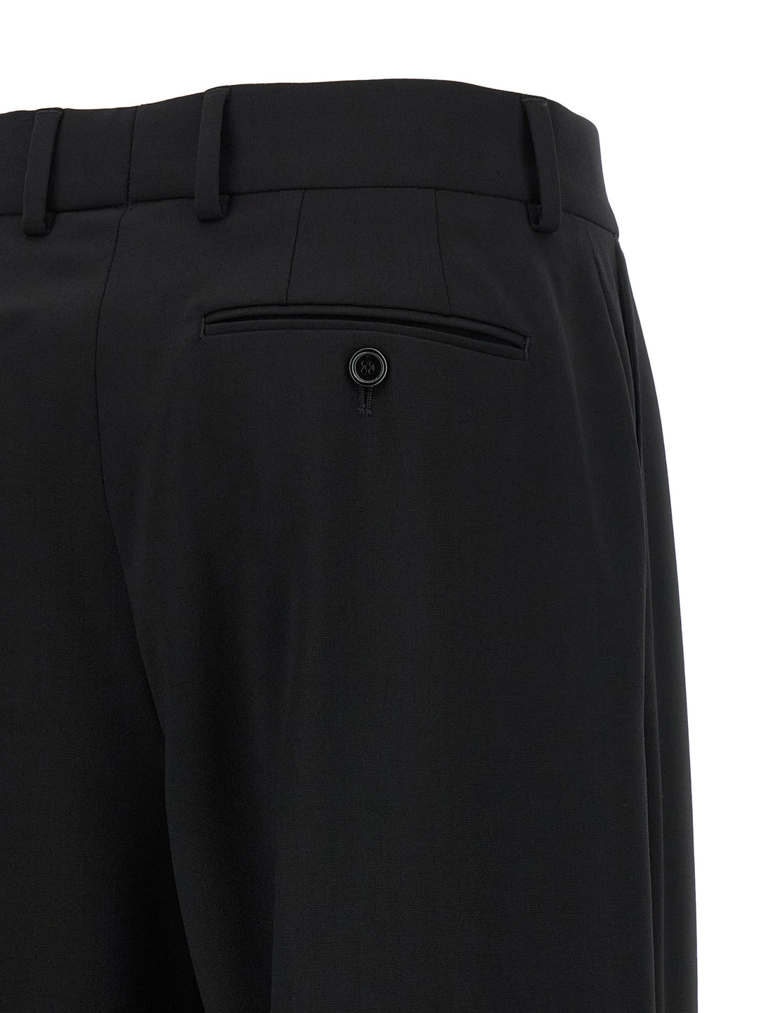 Dolce &amp; Gabbana Black Virgin Wool Casual Pants