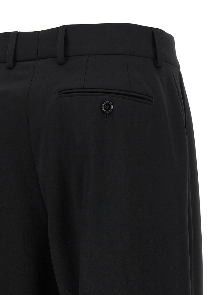 Dolce &amp; Gabbana Black Virgin Wool Casual Pants