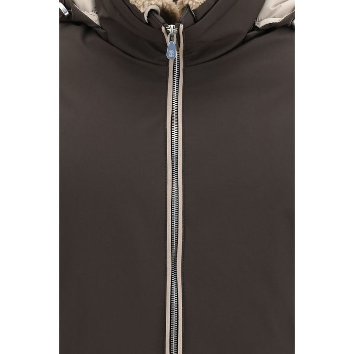 Brunello Cucinelli Brown Polyamide Shell Jacket