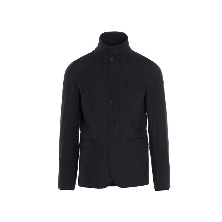 Herno Black Polyester Full-Length Jacket