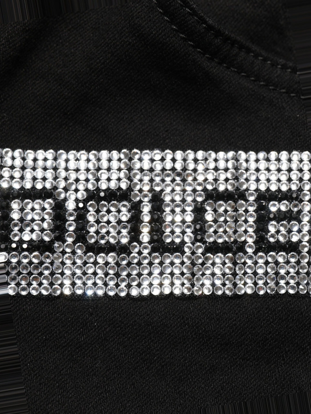 Dolce &amp; Gabbana Black Grace Rhinestone HighWaist Denim Jeans