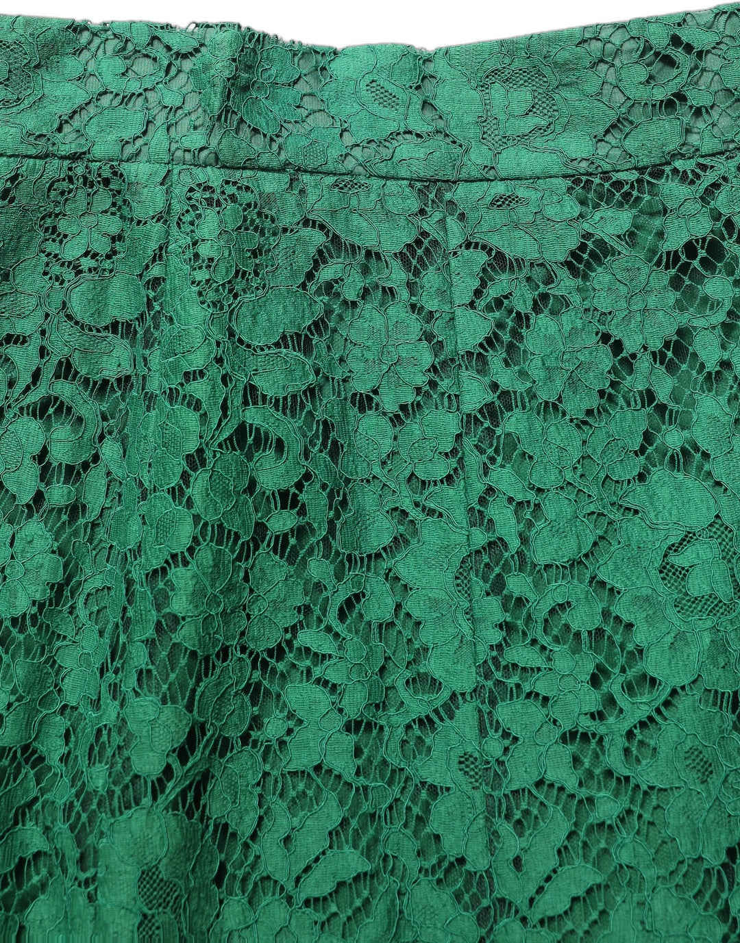 Dolce &amp; Gabbana Green Lace High Waist Mermaid Midi Skirt