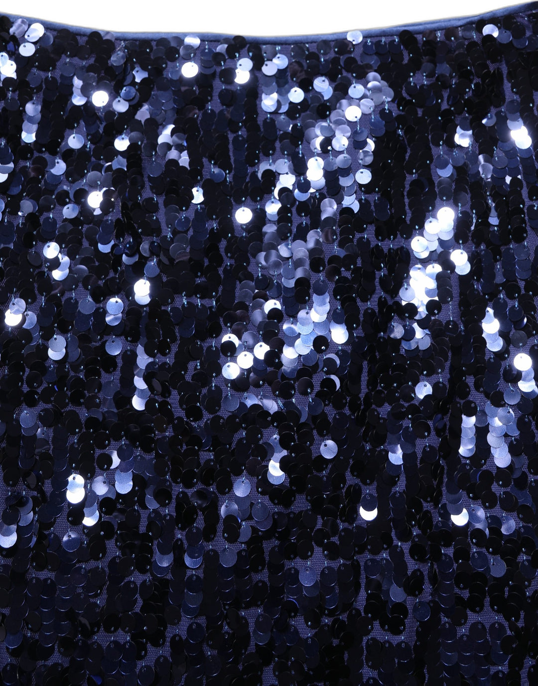 Dolce &amp; Gabbana Blue Sequin High Waist PencilCut Midi Skirt
