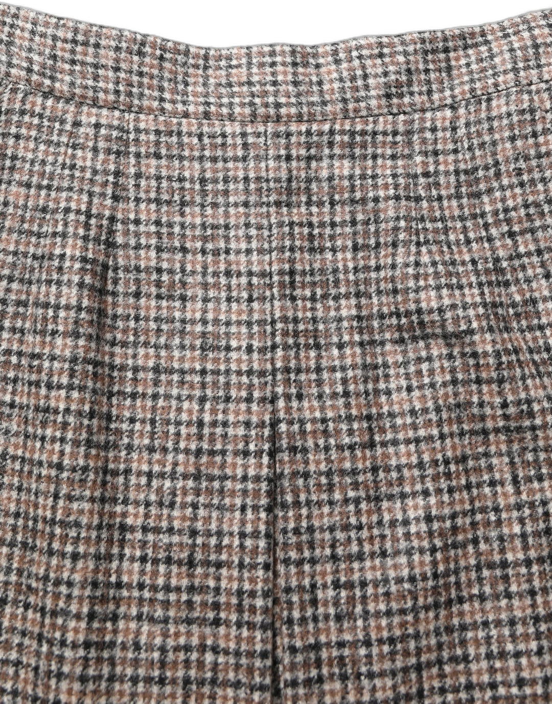 Dolce &amp; Gabbana Brown Tweed High Waist A-line Mini Skirt
