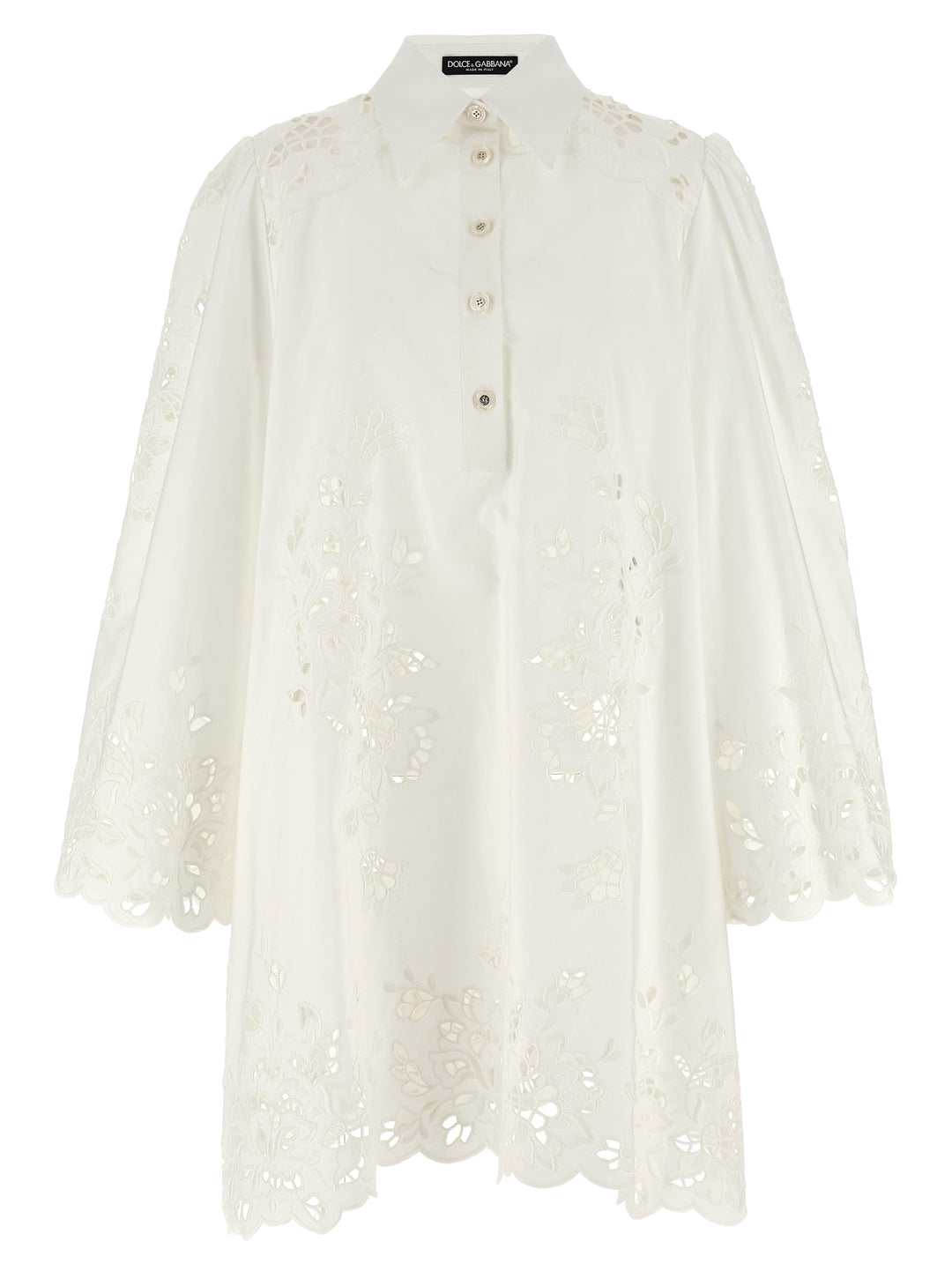 Dolce &amp; Gabbana White Cotton Short Dress