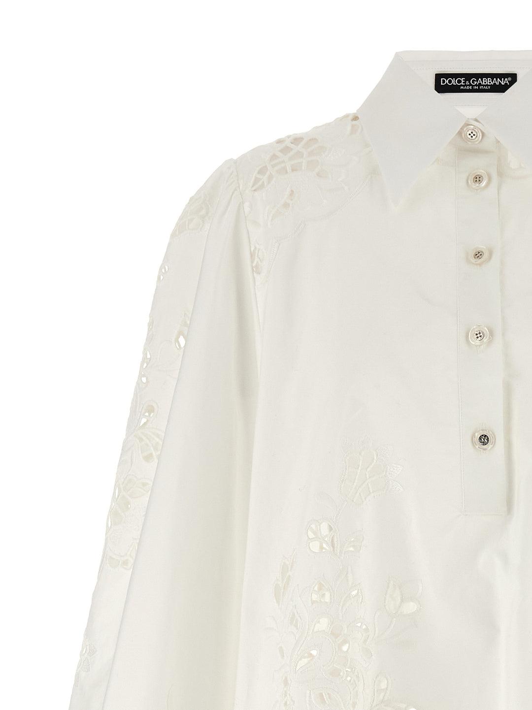 Dolce &amp; Gabbana White Cotton Short Dress